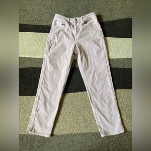 American Eagle Corduroy Pants Women’s 8 Lilac Mom Jean Cotton Blend
